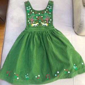 Mini Boden. Size 6-7. Unicorn fine corduroy jumper with AMAZING embroidery! Cute
